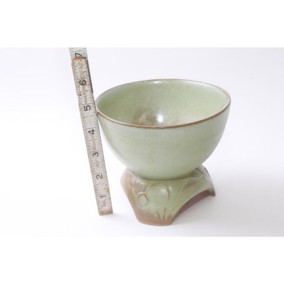 Francoma, Bowl, green, Pottery, Ceramic, Kitchen, Home, Interior, Decor, 5" - Picture 4 of 4